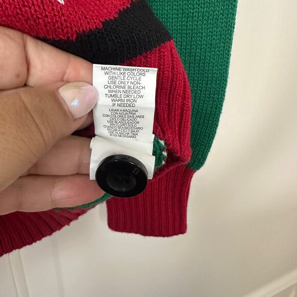 Ugly Holiday Christmas Sweater Faux Elf Suit - Large - Picture 8 of 8